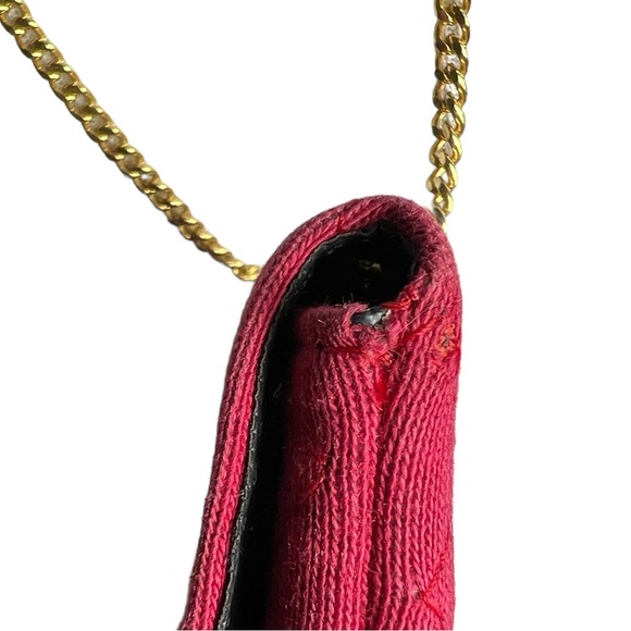 Chanel Vintage 1990 Red CC Mini Bag on Chain - Picture 8 of 10
